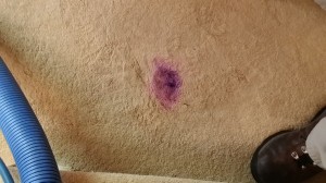 Ink spot stain